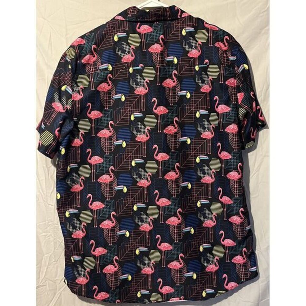 Broken Threads Addicted To Summer Flamingo‎ Button Up Great Design!! XL Size - Picture 4 of 4